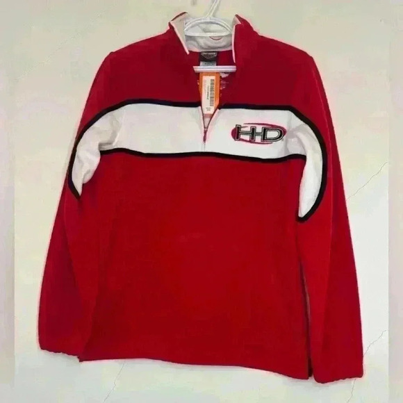 NWT Harley Davidson Women’s Cherry Red  Long Sleeve Jacksonville Mississippi - Picture 1 of 10